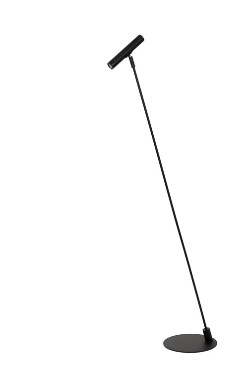 Lucide ALEC - Vloerlamp - LED 3 StepDim - G9 - 1x3W 2700K - Inclusief omwisselbare ringen - Zwart - uitgezet